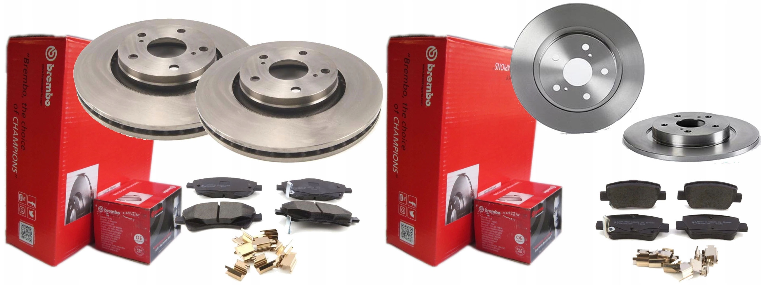 Диски колодки BREMBO передняя задняя TOYOTA AVENSIS T27