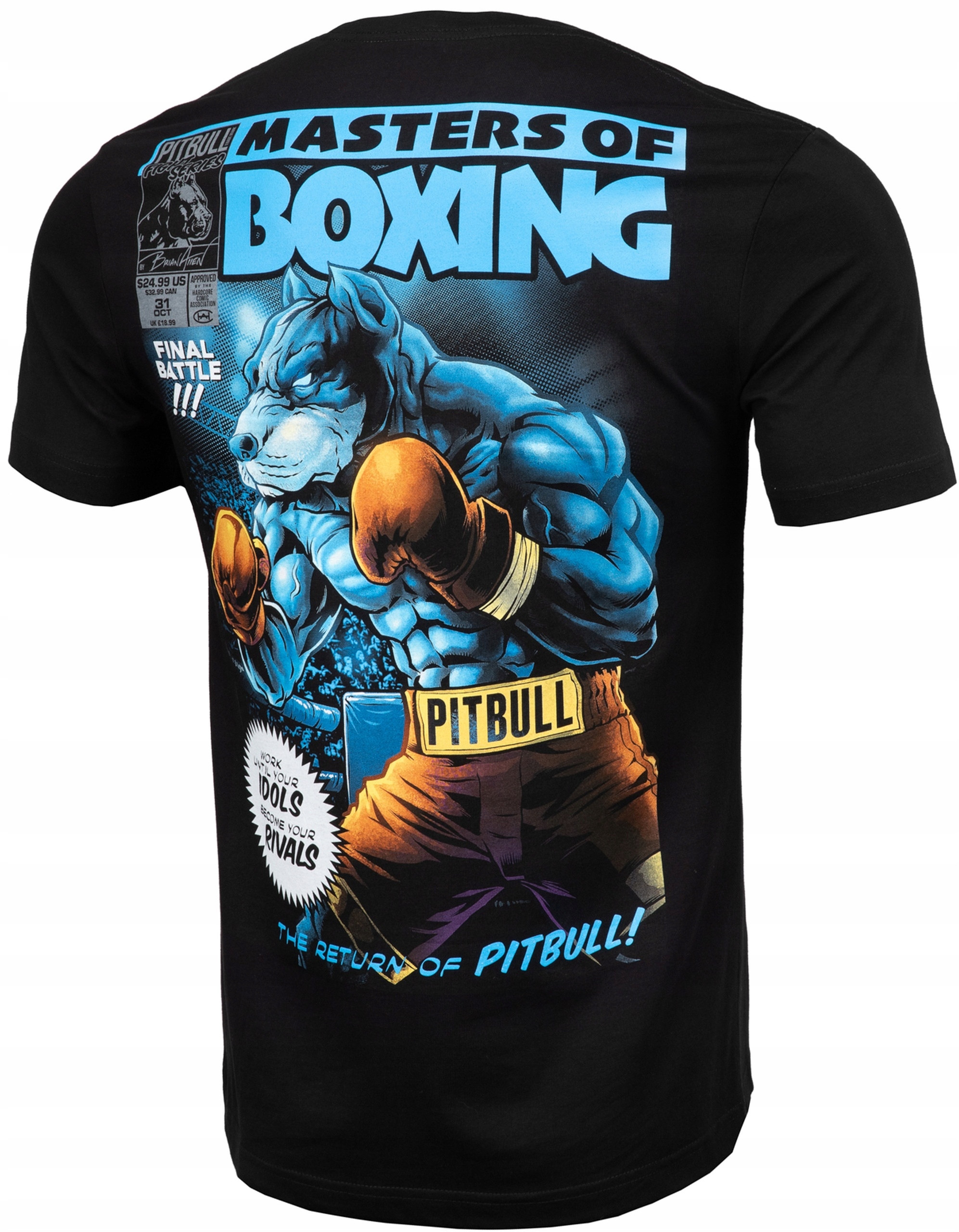 

Koszulka Męska Pit Bull Bawełniana Boxing Boks M