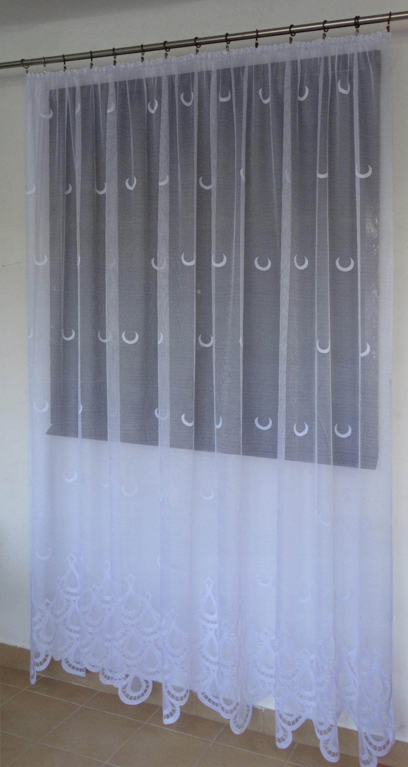 Mg Záclona 618/120 Bílá 350x250 cm Hotová Obšitá M