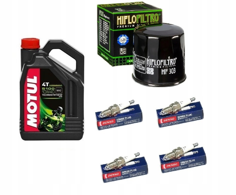 

Olej Motul Filtr Świece Yamaha XV 1600 XV 1700