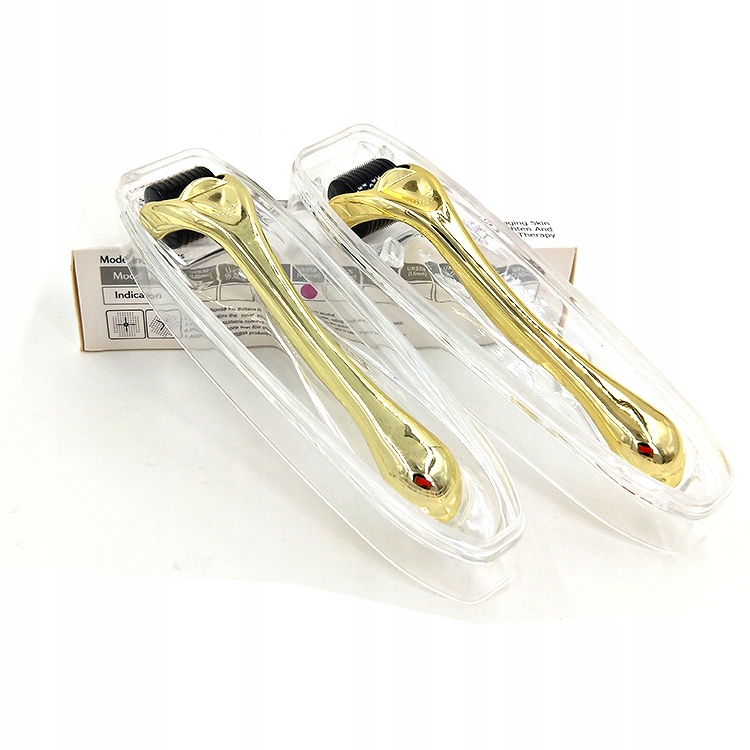 Derma Roller 540Tytan 1mm GOLD dermaroller Marka Moc Urody