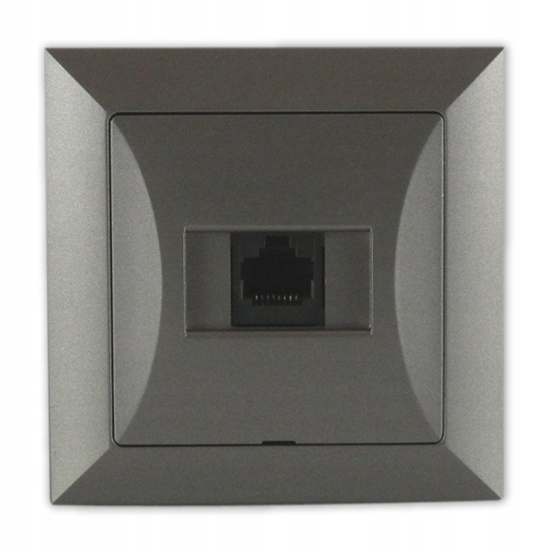 

Opal Gniazdo Komputerowe RJ45 RJ-45 Grafit