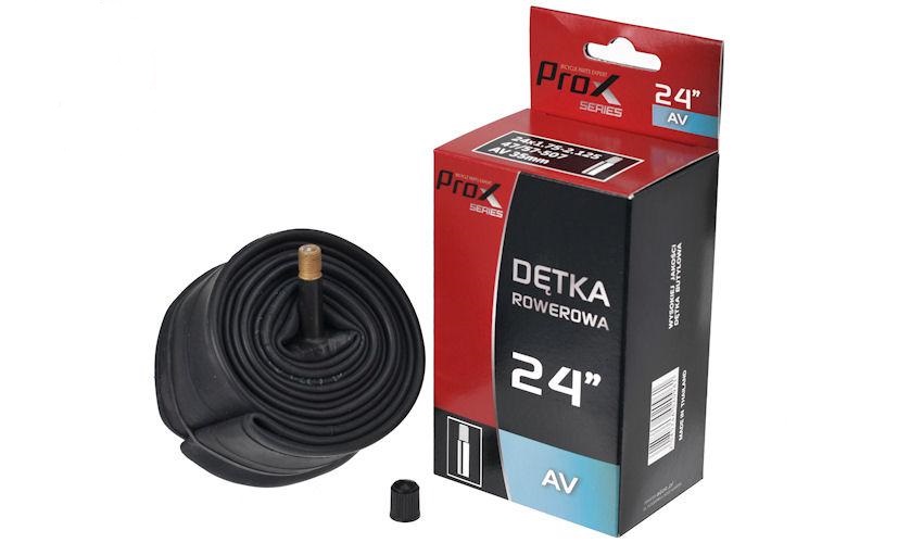 

Dętka Prox 24x1.75-2.125, 47/57-507 wentyl Auto Av