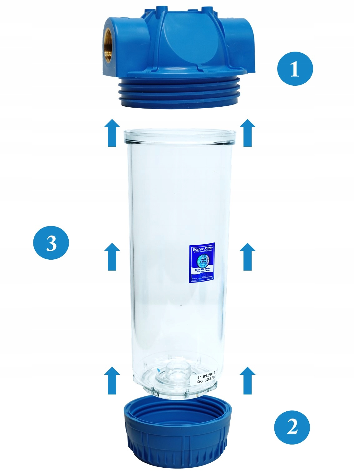 FILTR WODY 3 STOPNIOWY NA CAŁY DOM ZMIĘKCZACZ 3/4 Model FILTR 3-STOPNIOWY Z FCCST