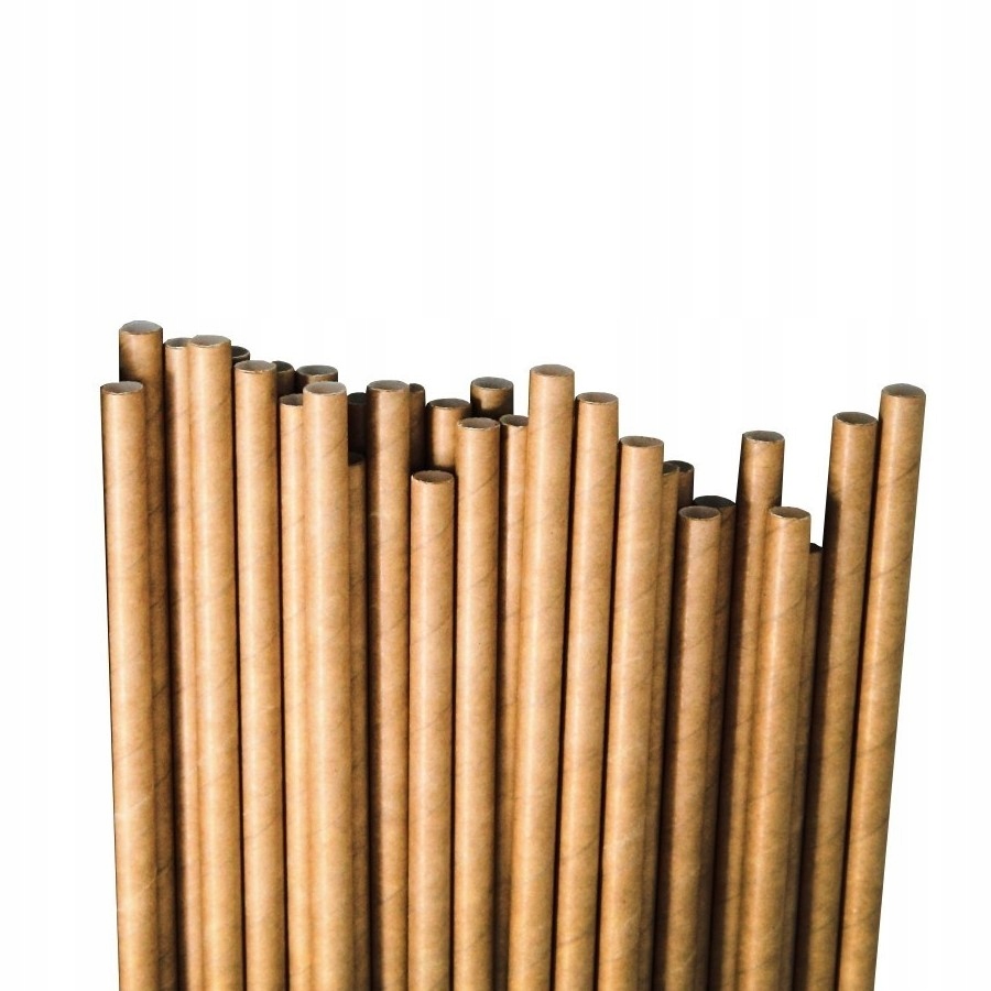 Naczynia jednorazowe SŁOMKI PAPIEROWE EKO 100 s Materiał papier