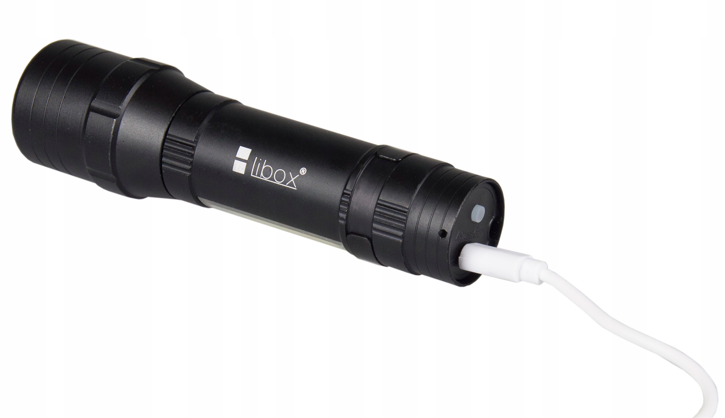 LATARKA TAKTYCZNA LED COB ZOOM XML T6 USB AKU USB Marka Libox