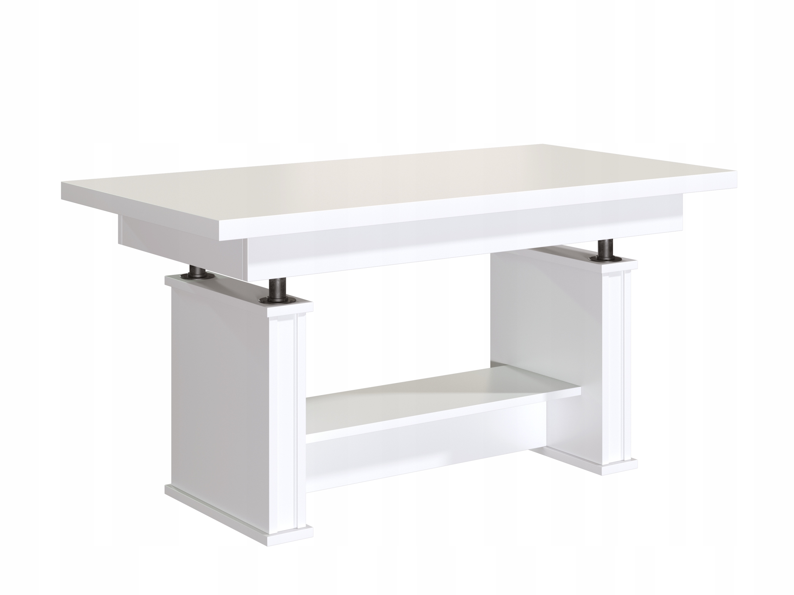 ŁAWA ŁAWOSTÓŁ ROZKŁADANA PODNOSZONA PÓŁKA BIAŁA