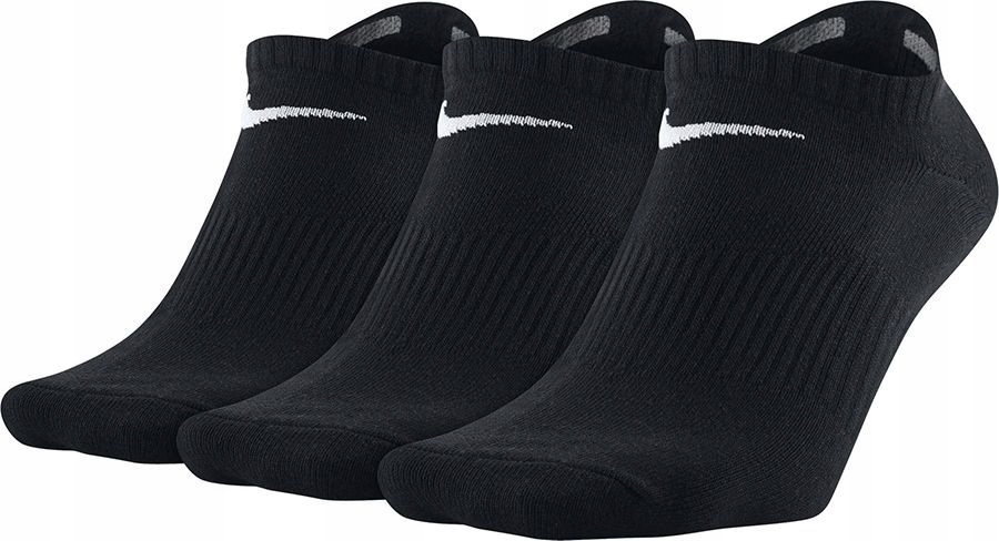 Nike Ponožky Kotníkové Ponožky SX7039 vel.38-42 Černé Balení 6 Kusů