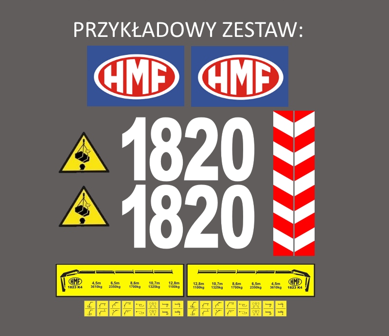 Samolepící nálepka na každý model Hds Hmf