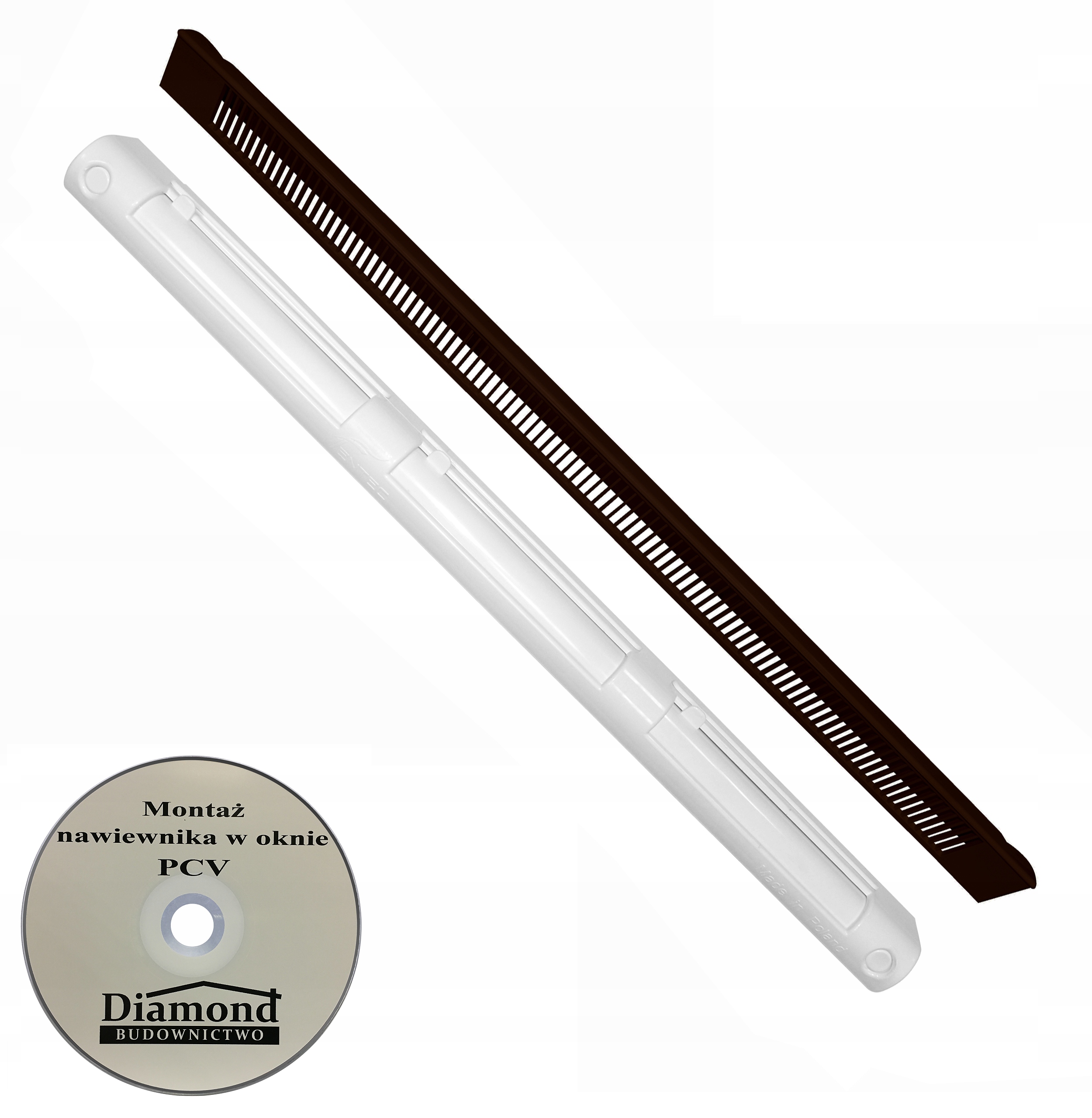 Nawiewnik VENTEC VT 501 CIEMNY BRĄZ/BIAŁY