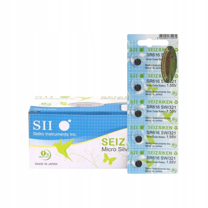 5 x BATERIA SREBROWA SEIZAIKEN SR 616 321 SR65 611