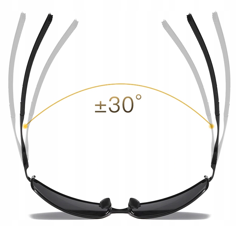 ALUMINIOWE MĘSKIE OKULARY POLARYZACYJNE SPORTOWE Marka inna