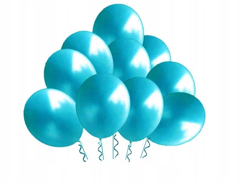 Balony pastelowe 25cm turquoise (op.100szt)
