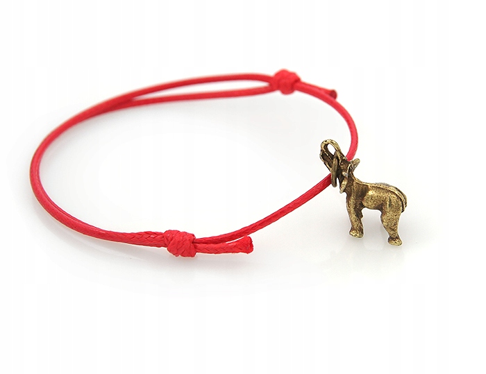 

Bransoletka Ze Słonikiem Na Szczęście Czerwona