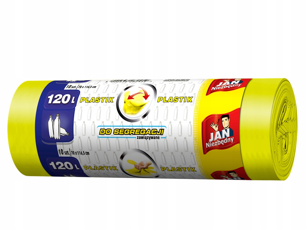 

Worki do segregacji plastik/metal 120l 10szt żółte