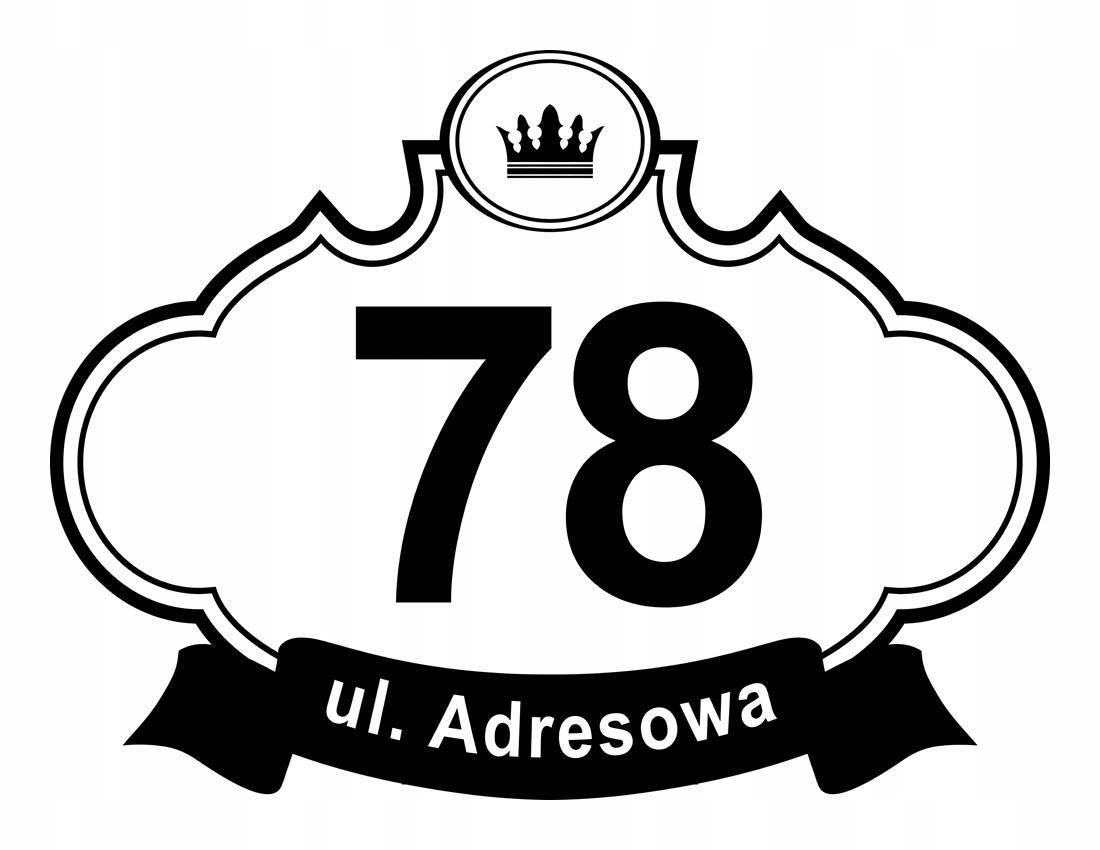 

Tabliczka Adresowa Adres Numer Na Dom znak ulica