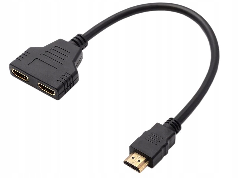 

Rozdzielacz Rozgałęźnik Hdmi 2 Porty Hd Gold