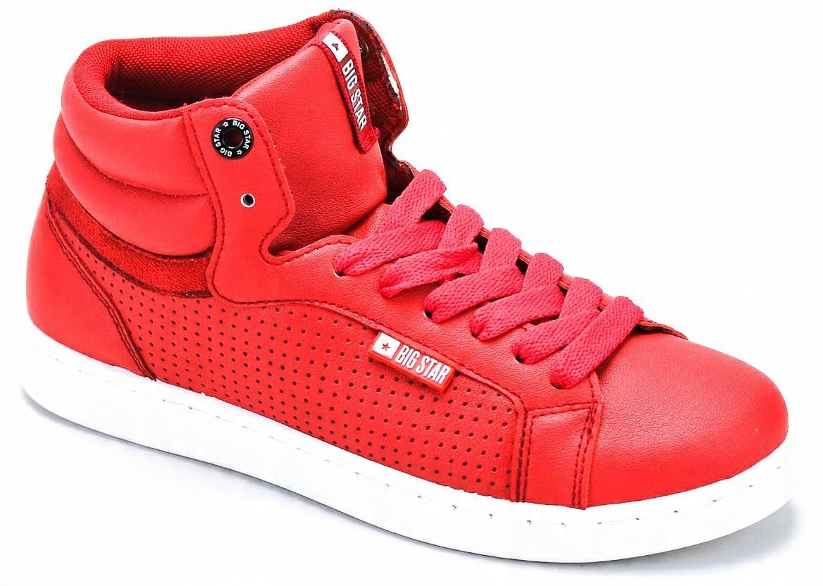 

Big Star Trampki damskie BB274244 ekoskóra Red