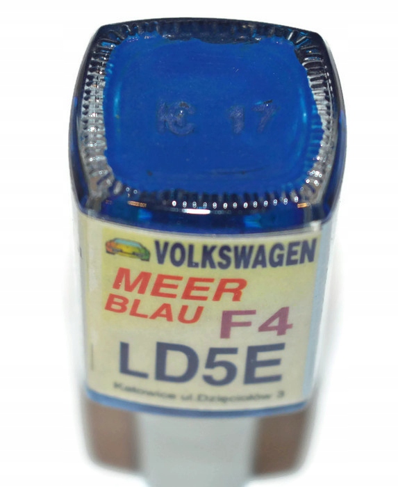 

Vw LD5E Meer Blau Lakier Zaprawka Do Rys Ara