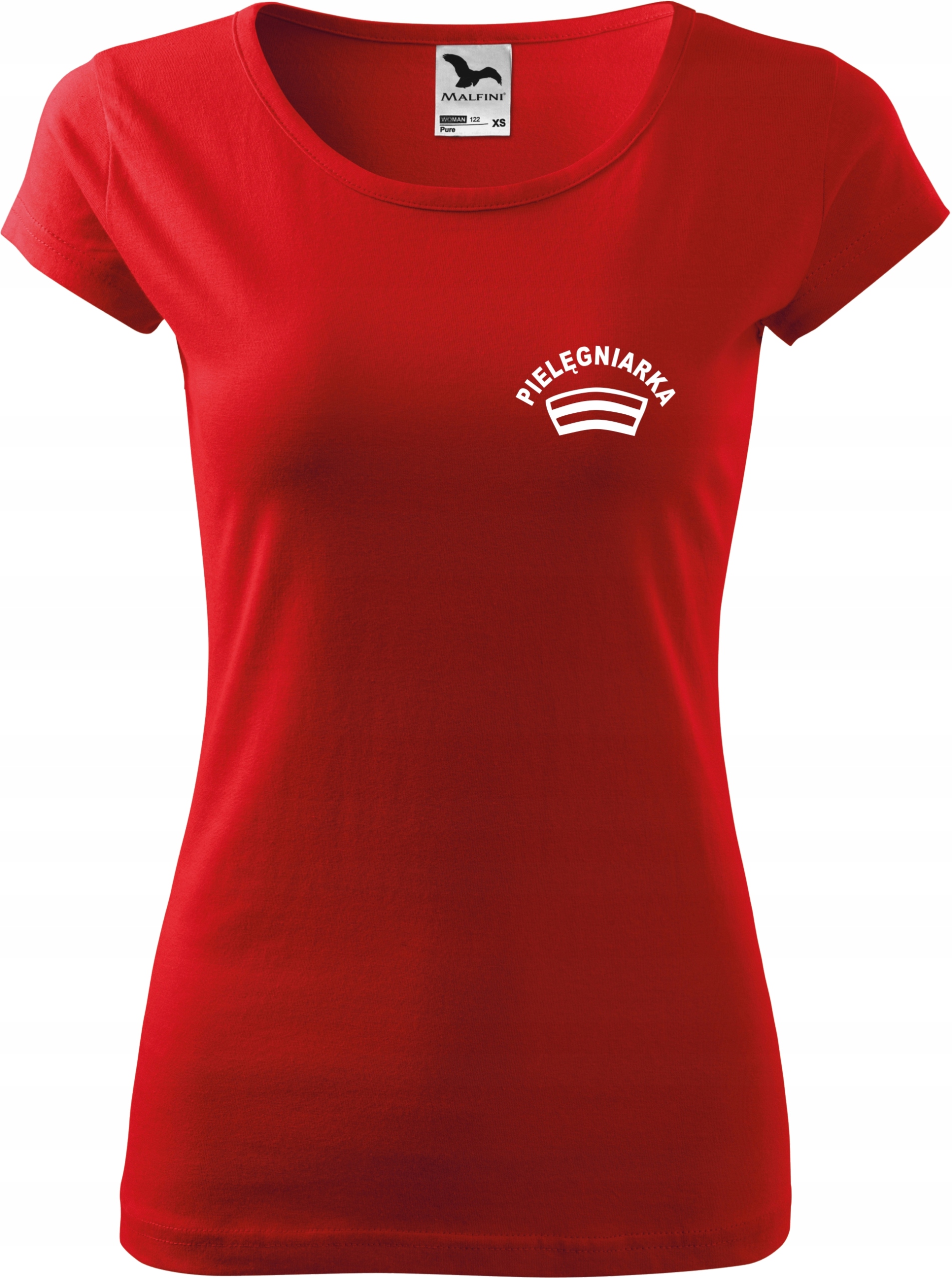 

Czerwona Koszulka medyczna Pure Pielęgniarka