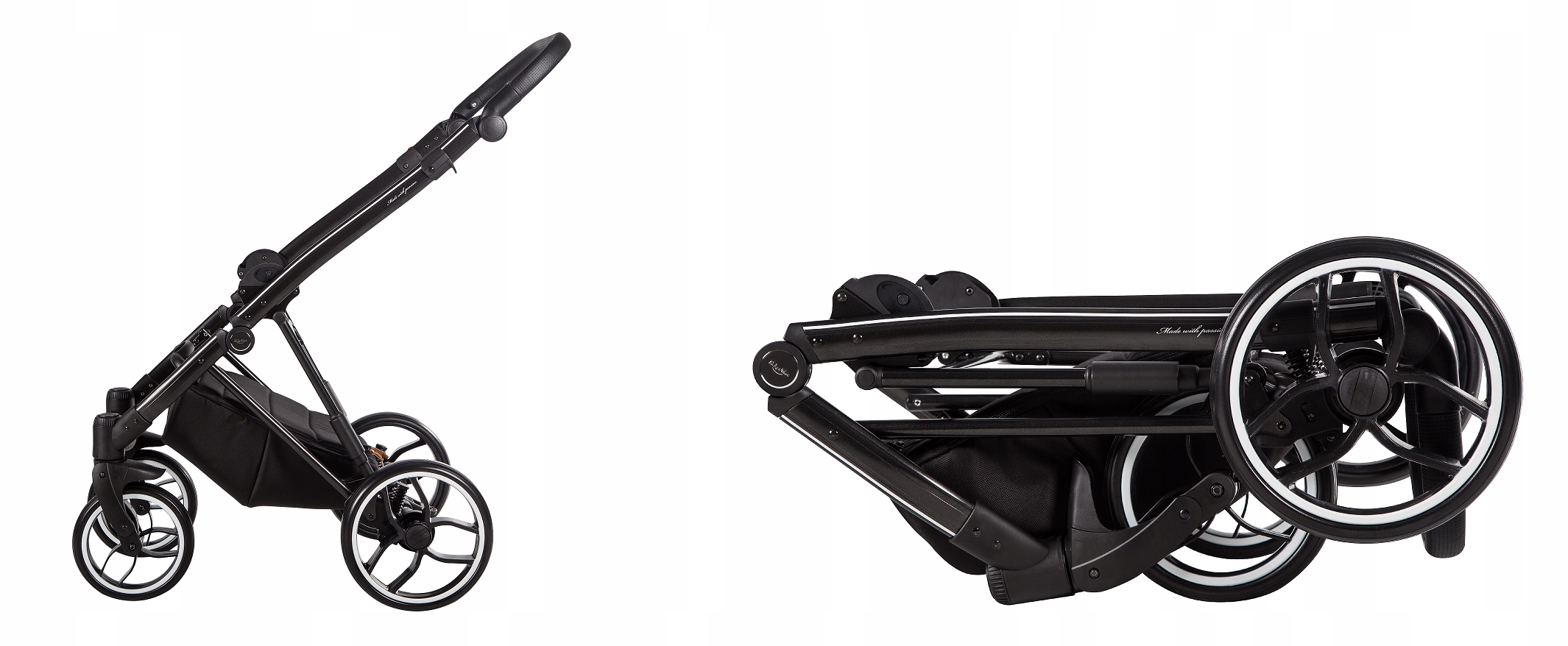 WÓZEK DZIECIĘCY BABY MERC LA ROSA 2W1 Liczba kół 4