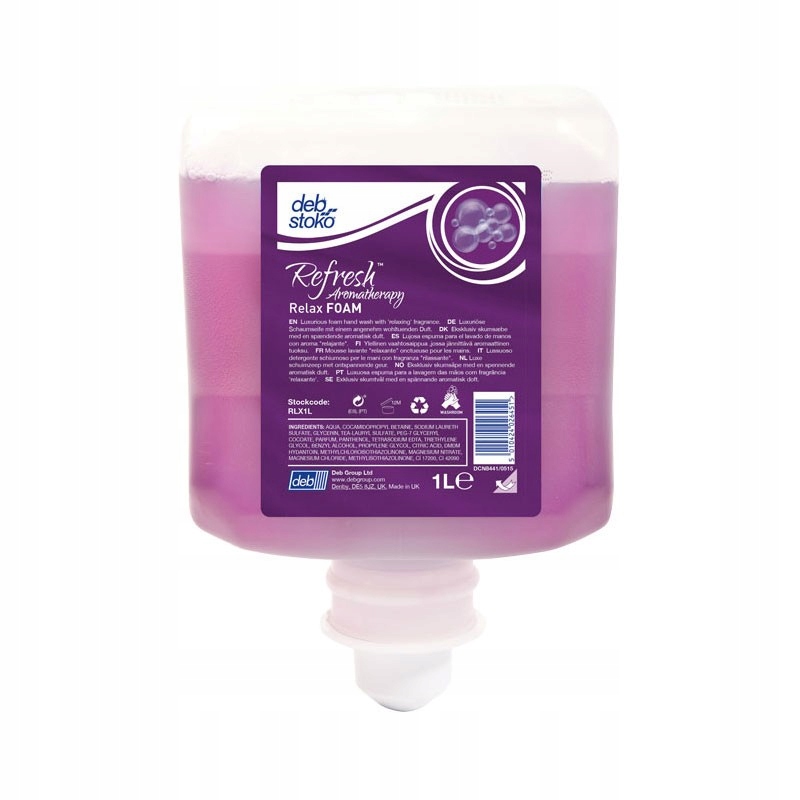 

Deb Refresh Relax Foam Luksusowe mydło w pianie 1l