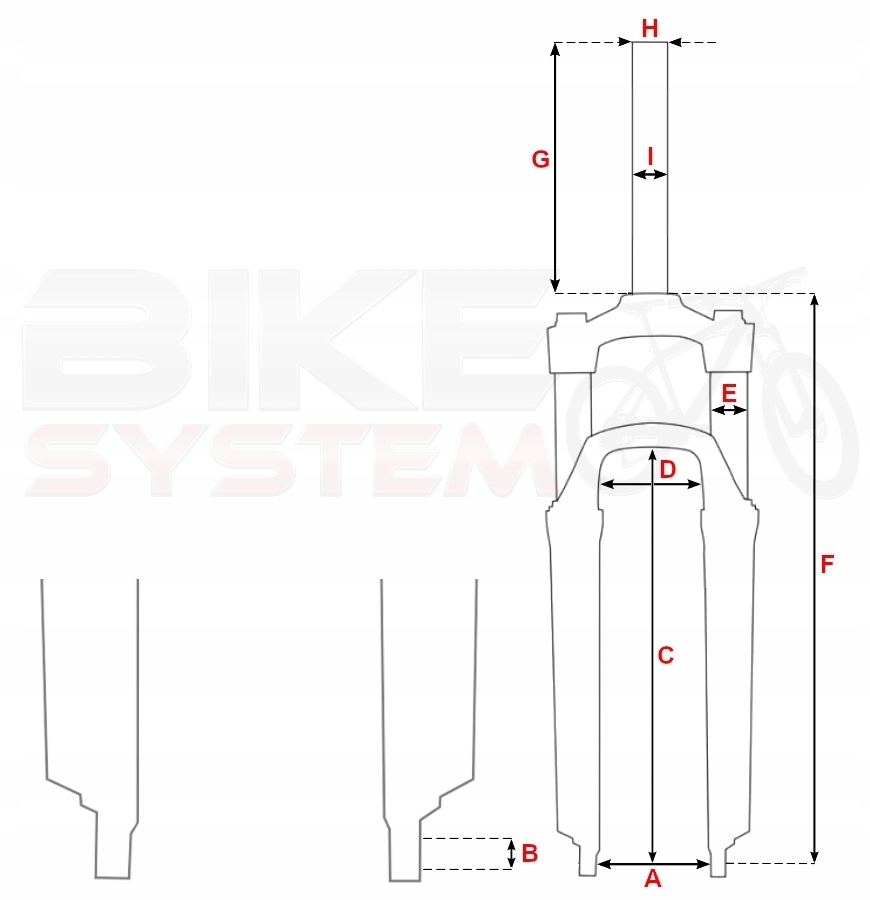 AMORTYZATOR 26 XCM RL SUNTOUR AHEAD DYSK AS40 C.M. Średnica osi 9 mm