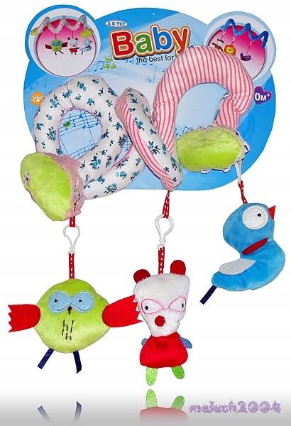 SPIRALA do łóżeczka wózka GRZECHOTKI na folelik Marka IM