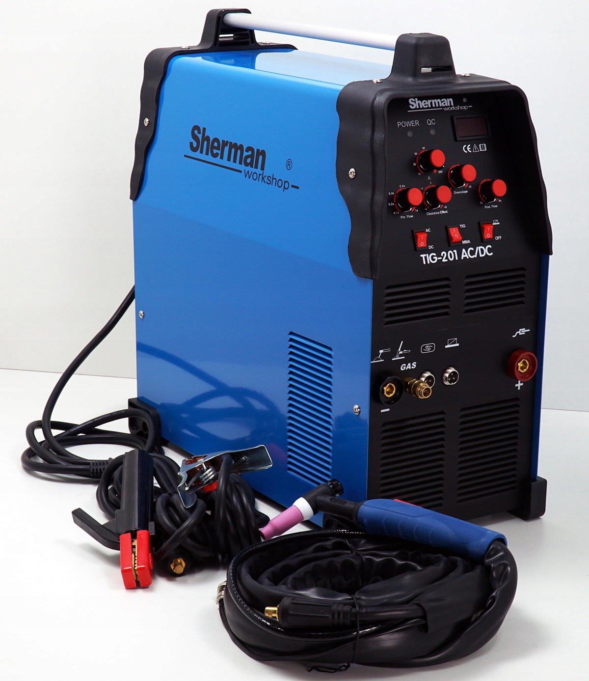 Spawarka TIG AC/DC do aluminium Sherman 230V 200A Maksymalna średnica elektrody 4 mm