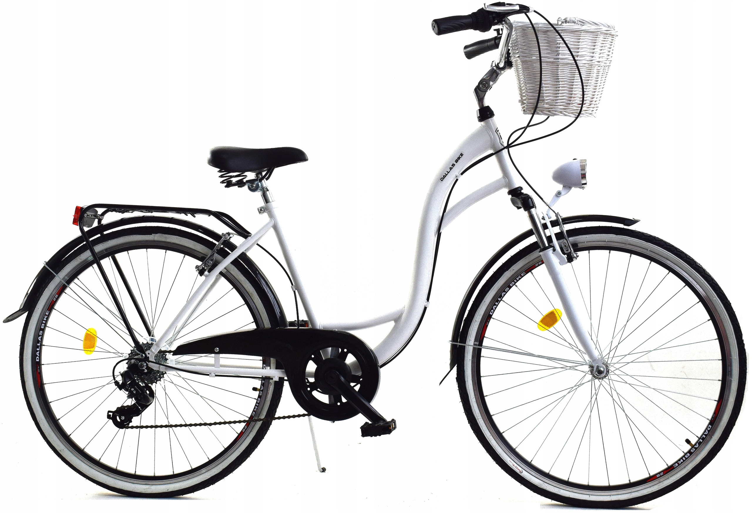 Rower damski 28" Dallas 7 biegów Lux z amortyzacją komfort i styl