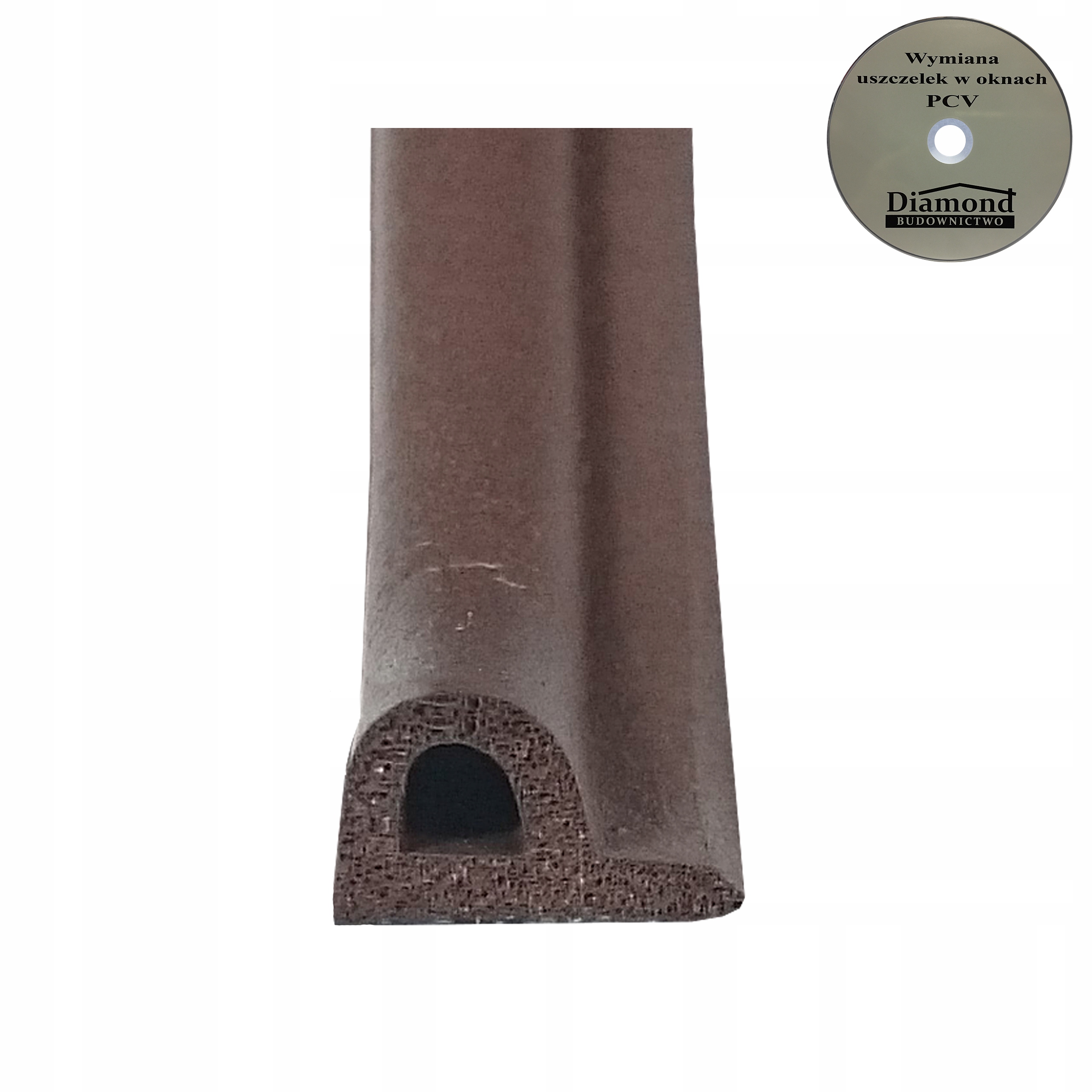 Uszczelka do okna okien okienna PROFIL P BRĄZ