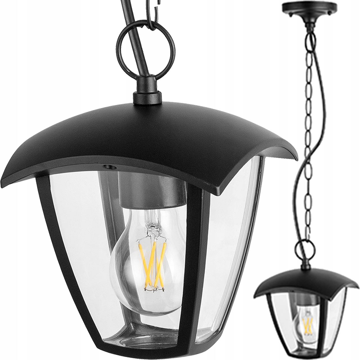 

Lampa Zewnętrzna Oprawa Ogrodowa Wisząca E27 IP44