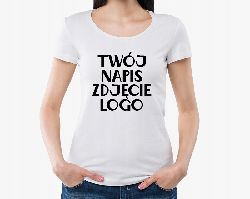 DAMSKA KOSZULKA Z WŁASNYM NADRUKIEM ZDJĘCIEM M