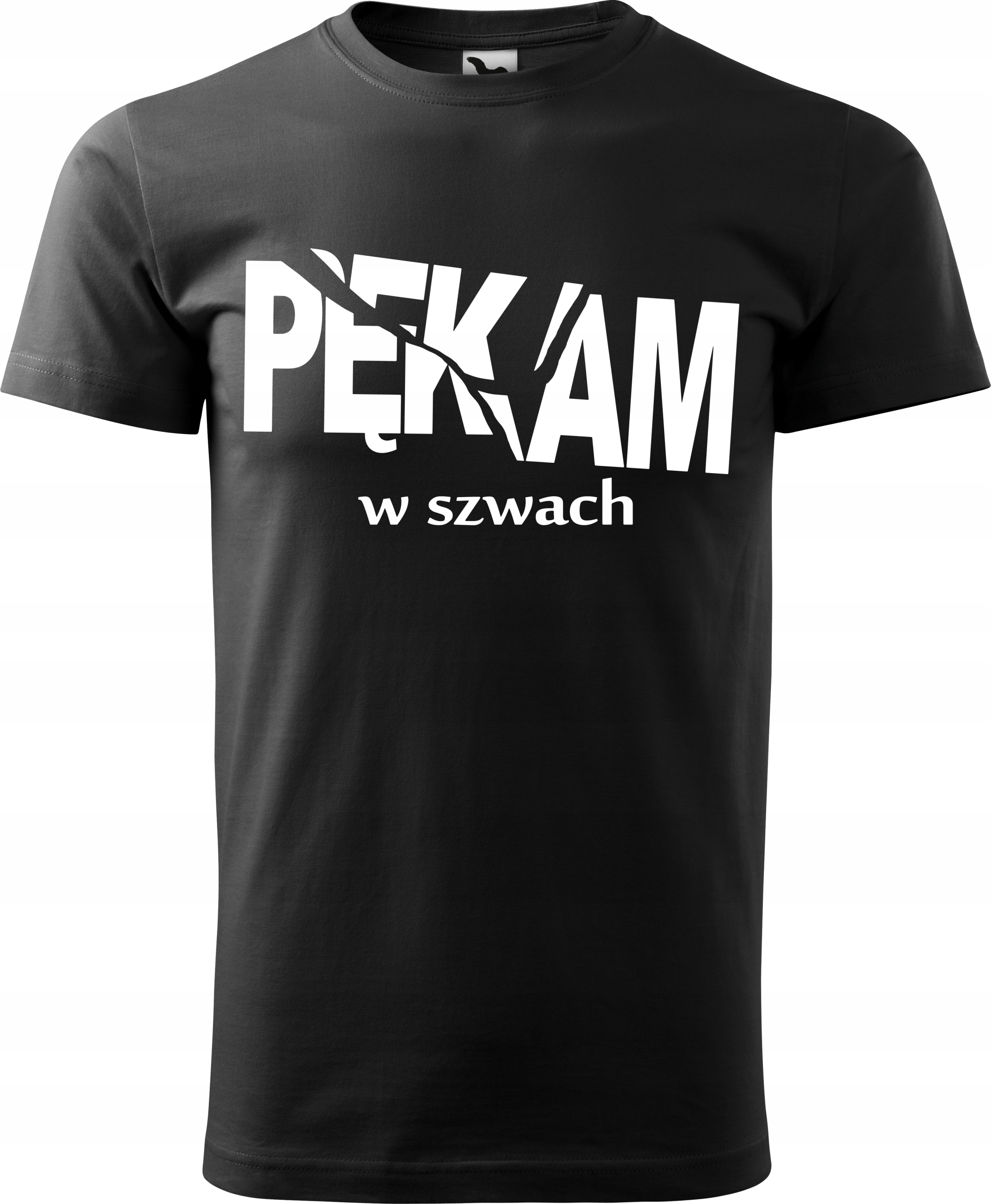 

Koszulka z nadrukiem Pękam w szfach rozm XL