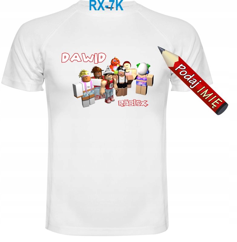 

Koszulka z Roblox imię dziecka 152 cm T-shirt