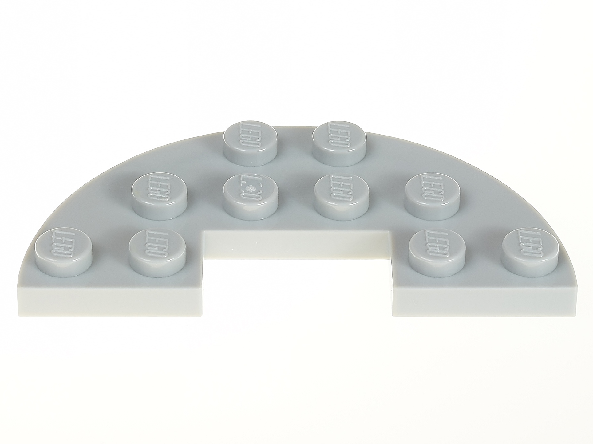 

Lego Płytka zaokrąglona 3x6 18646 szara jasna