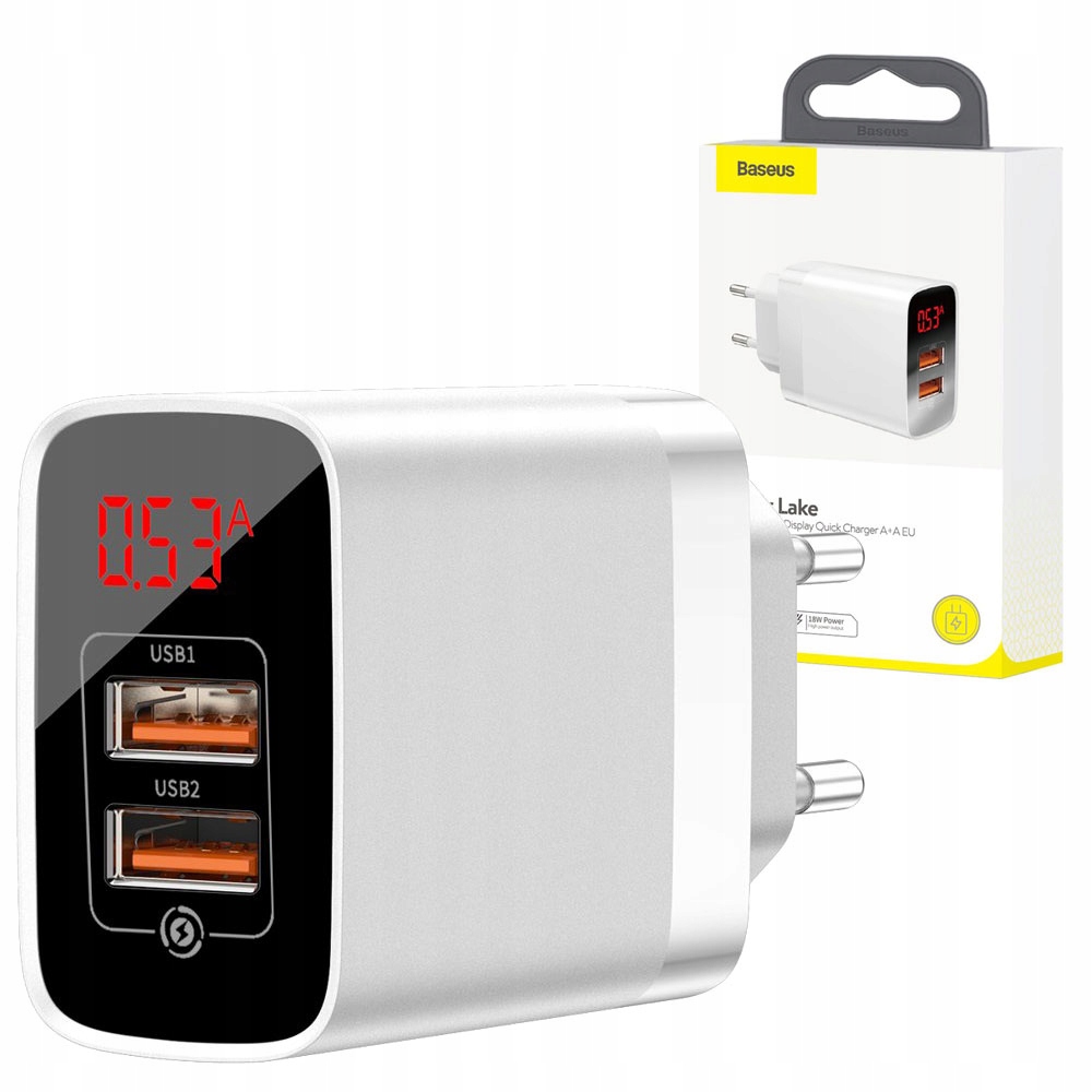 

Baseus Ładowarka Quick Charge 2x Qc 3.0 18W