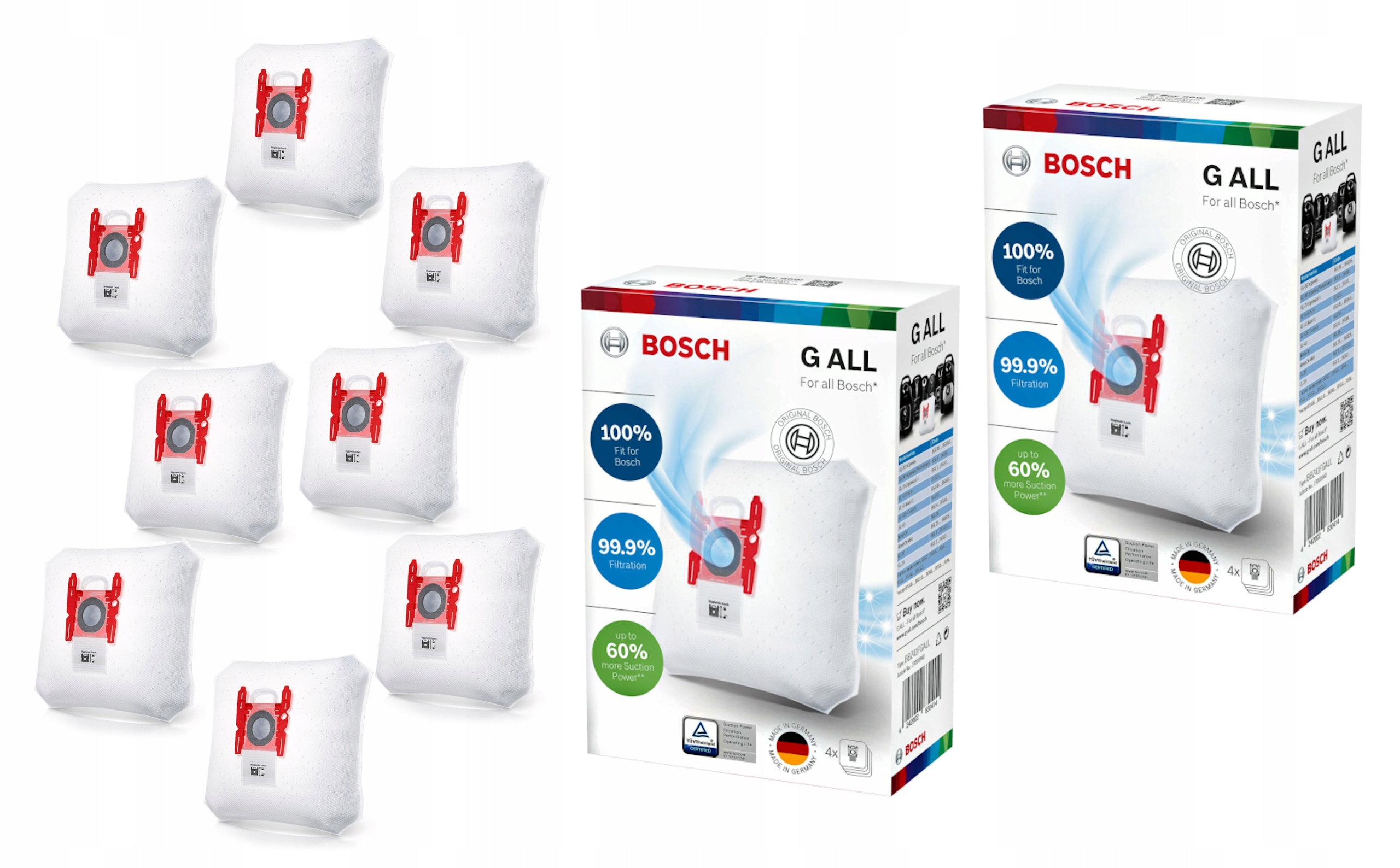 

Worki do odkurzaczy Bosch G All BBZ41FGALL 8szt