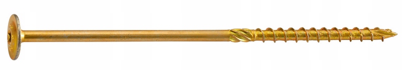 WKRĘTY DO DREWNA CIESIELSKIE 8X80 ŁEB TALERZYKOWY - 50 SZT. Producent Azmet