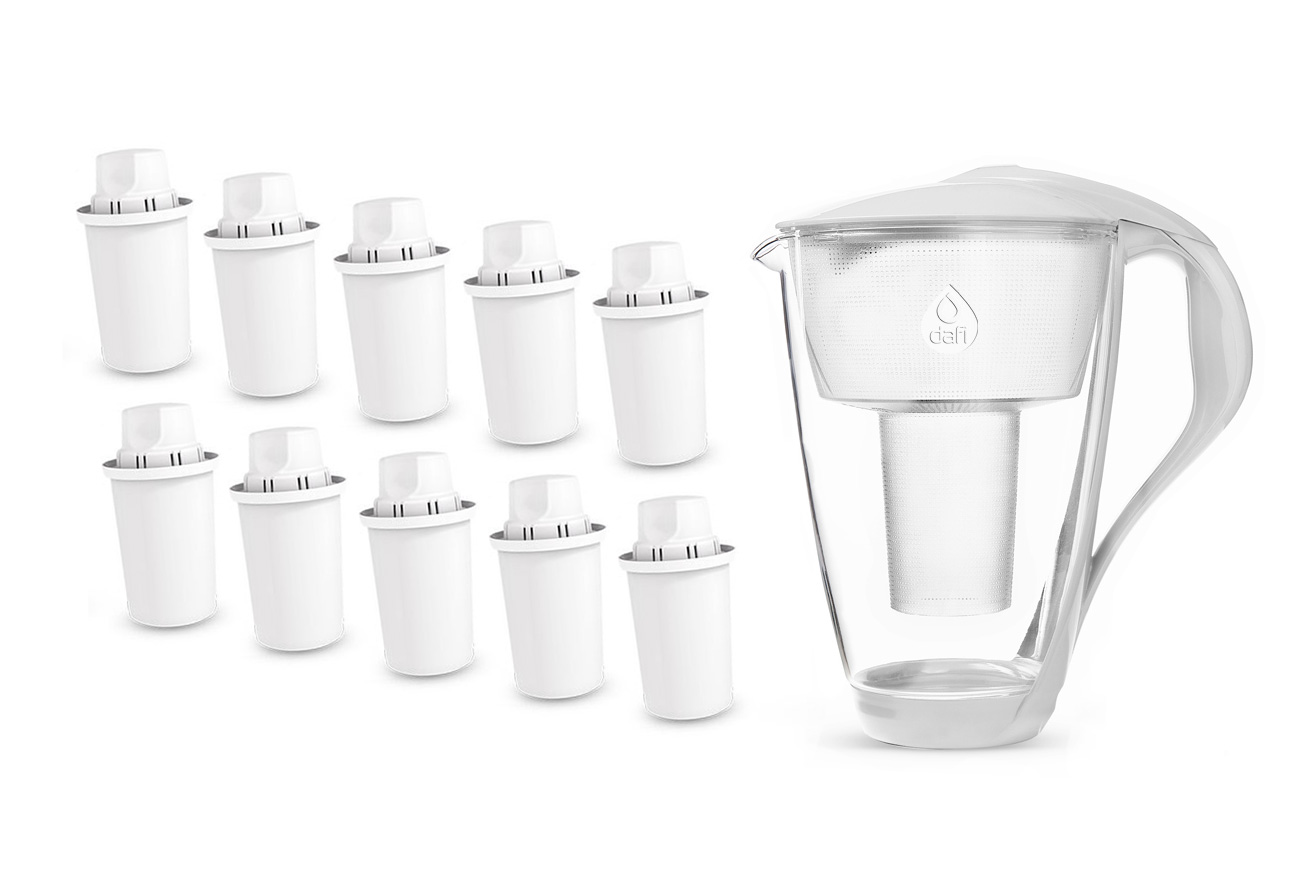 

Szkalny dzbanek filtrujący Dafi Crystal+10 filtrów