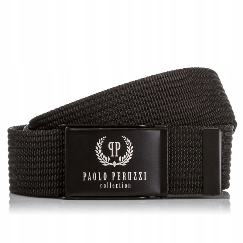 

Czarny Pasek Parciany Paolo Peruzzi PW-12-PP 125
