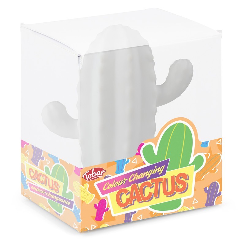 Lampka KAKTUS zmieniający kolory LED nocna Zasilanie bateryjne