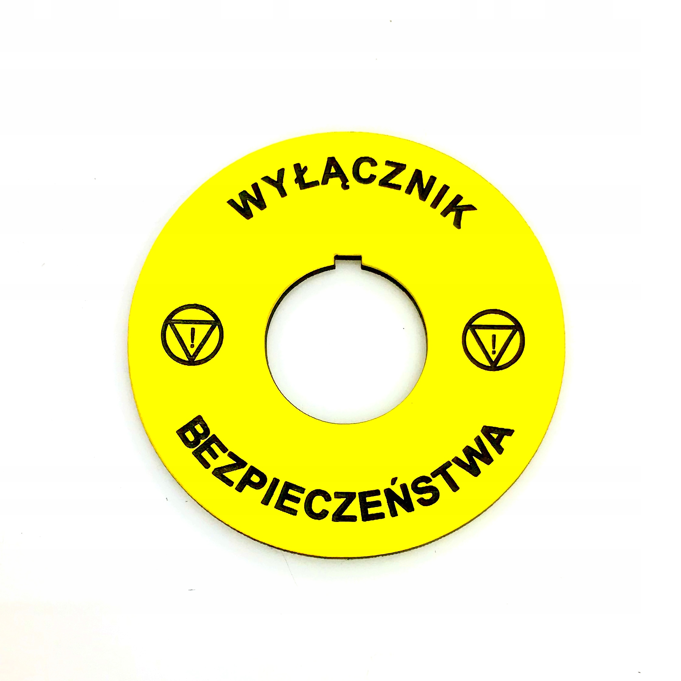 

Tabliczka Wyłącznik Bezpieczeństwa 60mm Grawer
