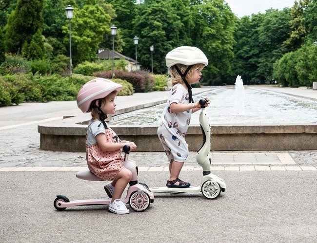 SCOOTANDRIDE HIGHWAYKICK 2W1 HULAJNOGA + KASK ,,S'' 1-5 lat Marka Scoot and Ride