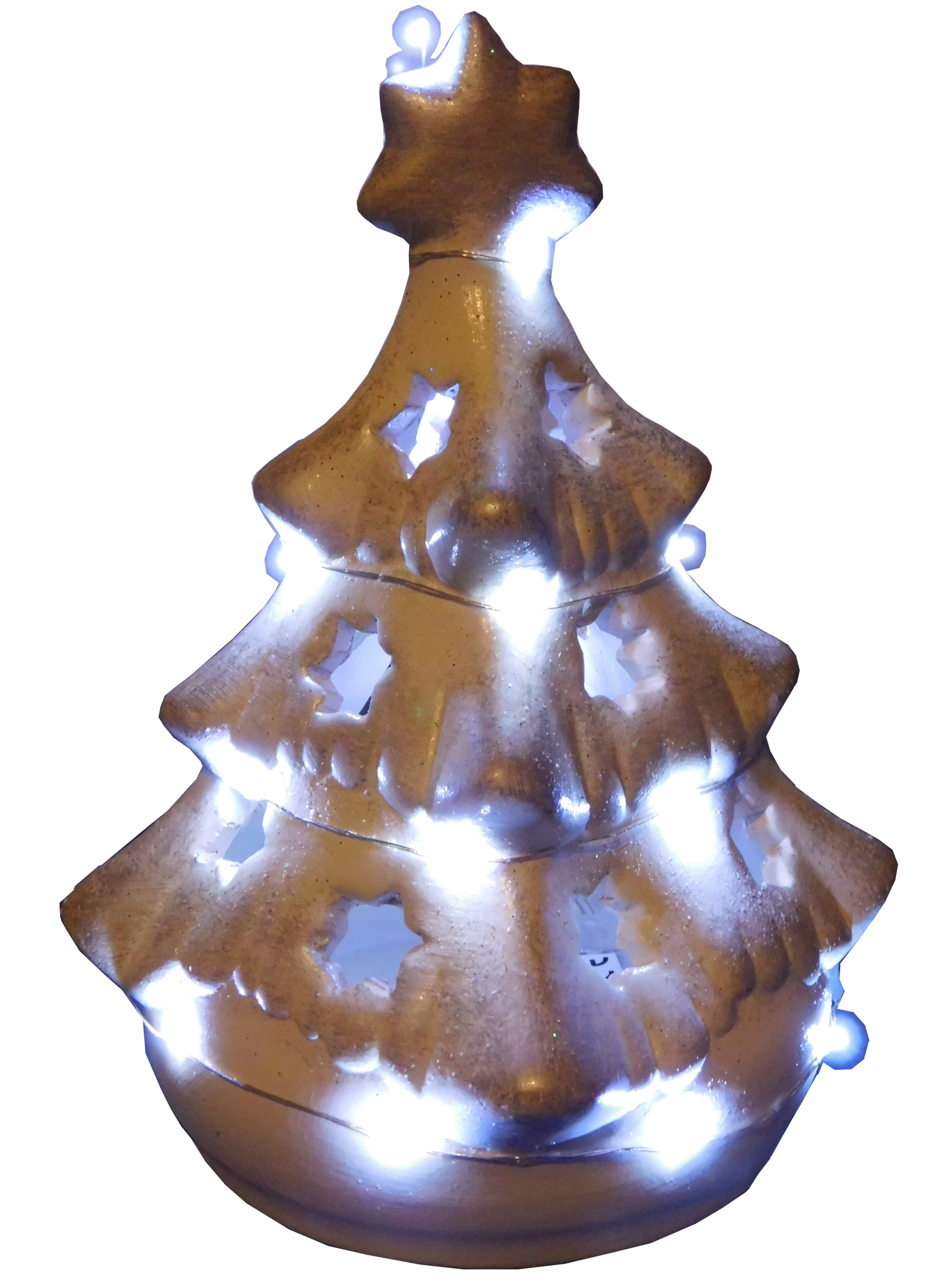 CHOINKA CERAMICZNA ŚWIECĄCA LED BOŻE NARODZENIE