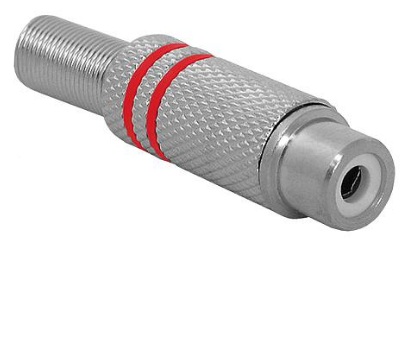 

Gniazdo Rca cinch na kabel Metal Czerwone fv(0734a