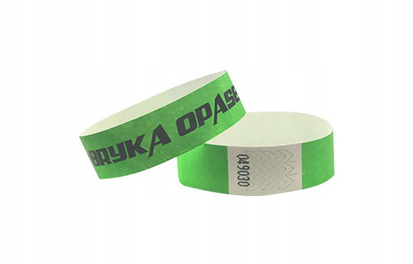 OPASKI NA RĘKĘ DYSKOTEKA TYVEK 19mm - 100 szt. Kolor inny