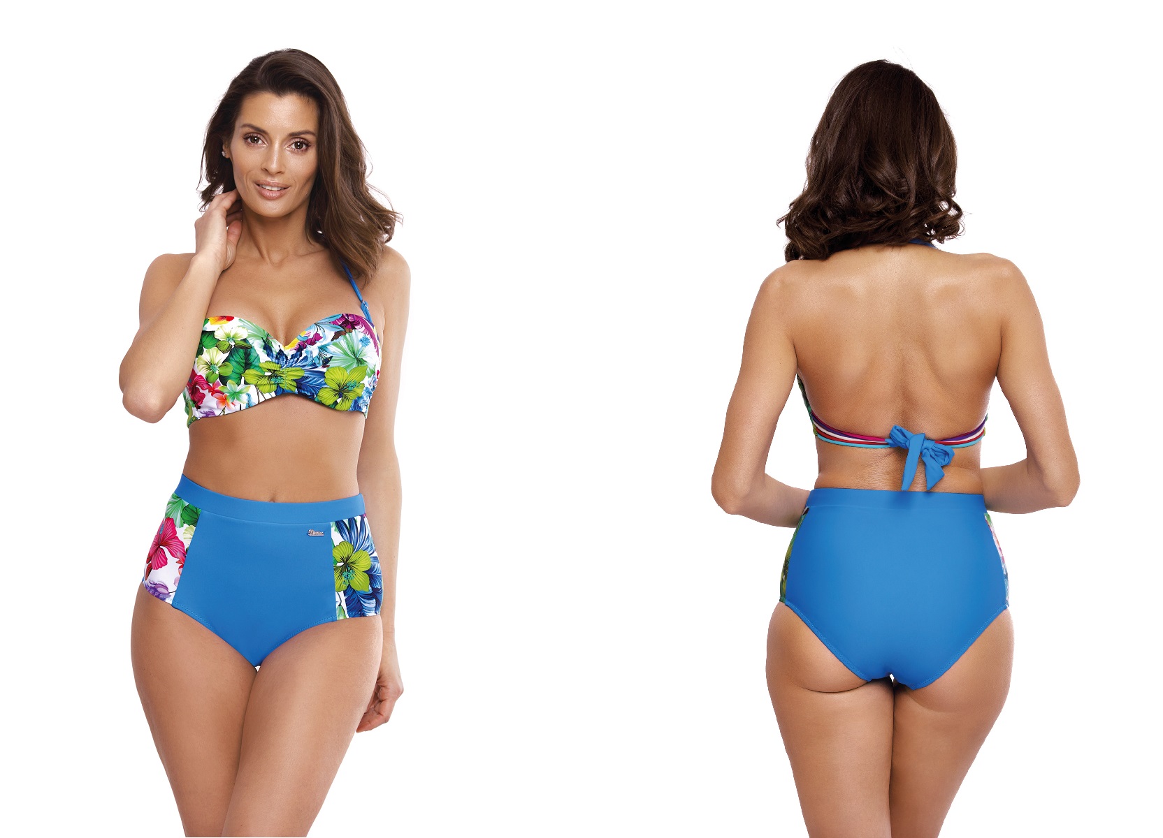 

Bikini Kostium Kąpielowy Figi Wysoki Stan 537-5 M
