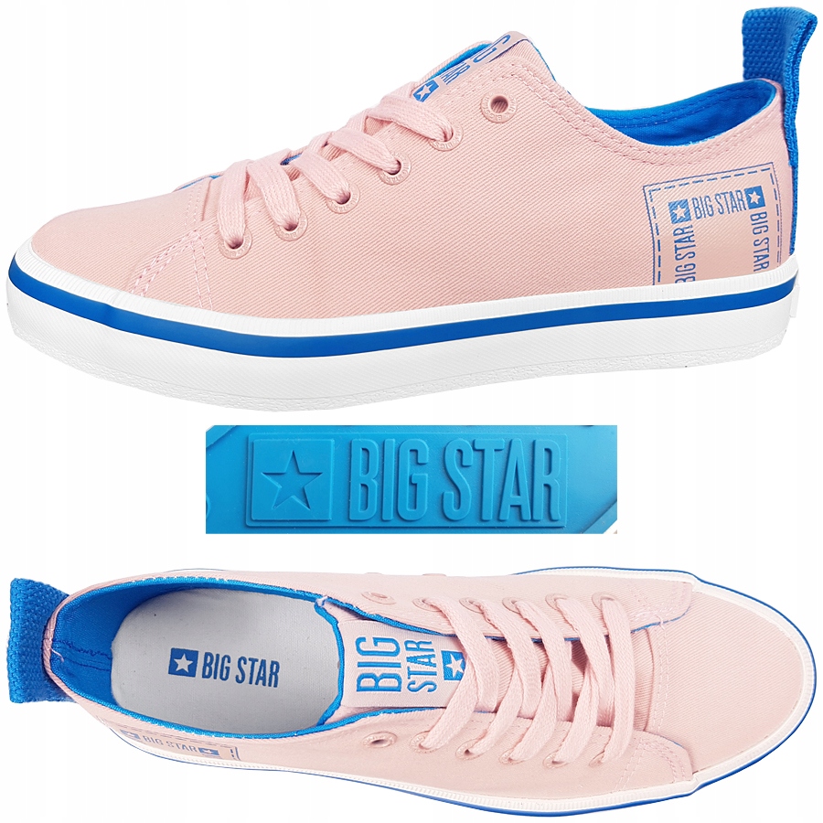 

Trampki Big Star damskie jasne różowe FF274a068 38