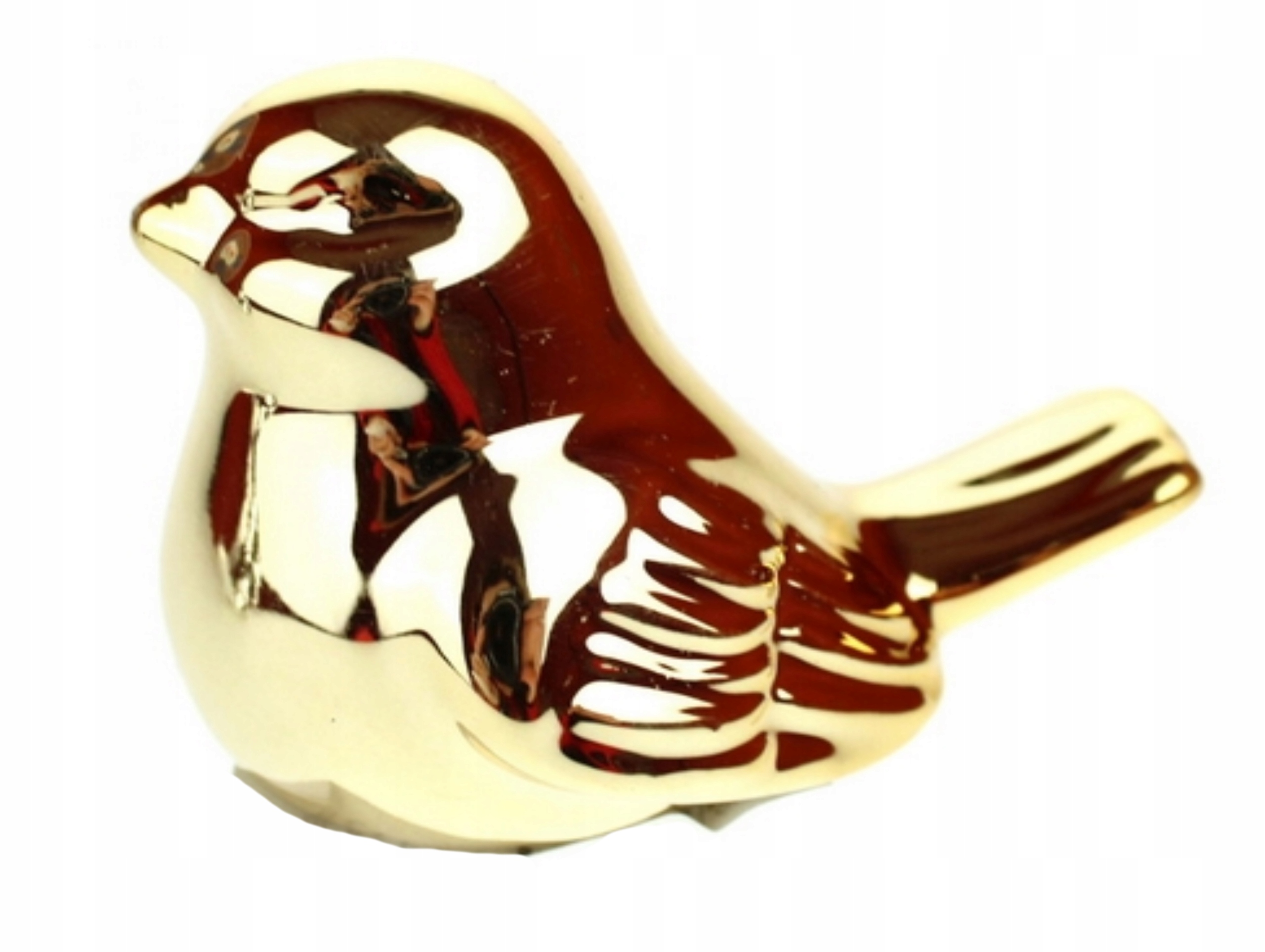 

Ptaszek Ceramiczny Złoty Figurka 7cm
